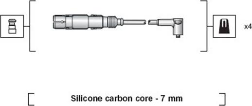 Magneti Marelli 941318111164 - Sytytysjohtosarja inparts.fi