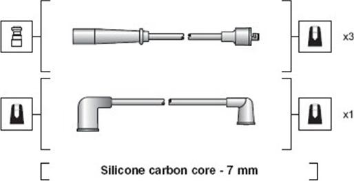 Magneti Marelli 941318111165 - Sytytysjohtosarja inparts.fi