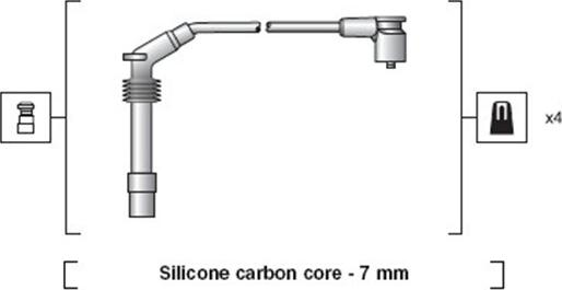 Magneti Marelli 941318111160 - Sytytysjohtosarja inparts.fi