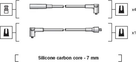 Magneti Marelli 941318111109 - Sytytysjohtosarja inparts.fi