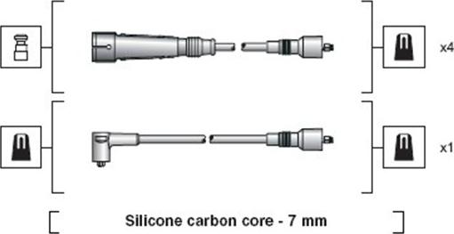 Magneti Marelli 941318111111 - Sytytysjohtosarja inparts.fi