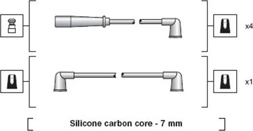 Magneti Marelli 941318111184 - Sytytysjohtosarja inparts.fi