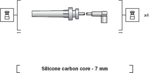 Magneti Marelli 941318111134 - Sytytysjohtosarja inparts.fi