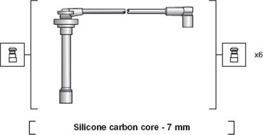 Magneti Marelli 941318111131 - Sytytysjohtosarja inparts.fi