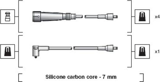 Magneti Marelli 941318111129 - Sytytysjohtosarja inparts.fi