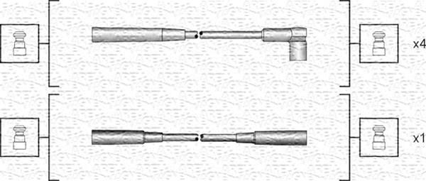 Magneti Marelli 941318111124 - Sytytysjohtosarja inparts.fi