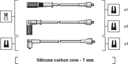 Magneti Marelli 941318111120 - Sytytysjohtosarja inparts.fi