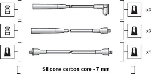 Magneti Marelli 941318111121 - Sytytysjohtosarja inparts.fi