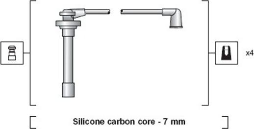 Magneti Marelli 941318111172 - Sytytysjohtosarja inparts.fi