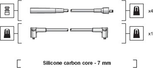 Magneti Marelli 941318111251 - Sytytysjohtosarja inparts.fi