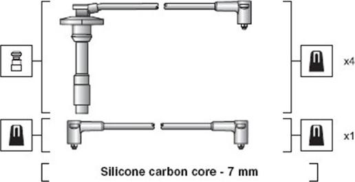Magneti Marelli 941318111264 - Sytytysjohtosarja inparts.fi