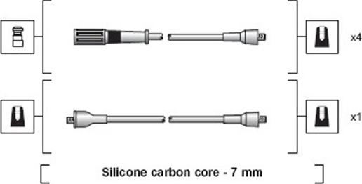 Magneti Marelli 941318111265 - Sytytysjohtosarja inparts.fi