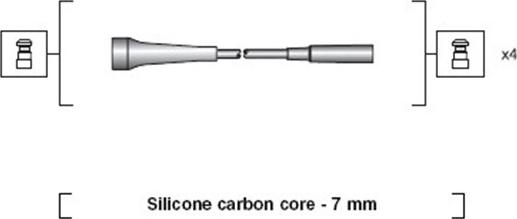 Magneti Marelli 941318111266 - Sytytysjohtosarja inparts.fi