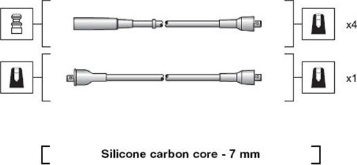 Magneti Marelli 941318111200 - Sytytysjohtosarja inparts.fi