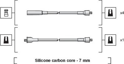 Magneti Marelli 941318111230 - Sytytysjohtosarja inparts.fi