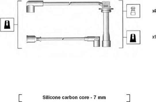 Magneti Marelli 941325010895 - Sytytysjohtosarja inparts.fi