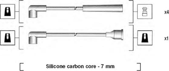 Magneti Marelli 941325120904 - Sytytysjohtosarja inparts.fi