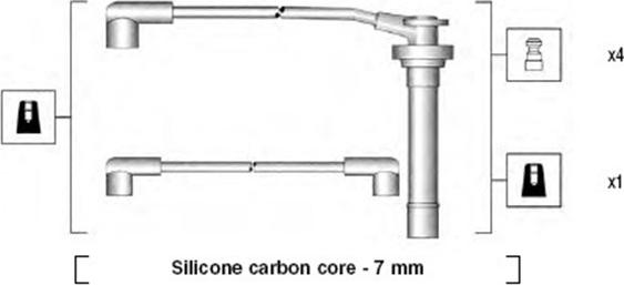 Magneti Marelli 941295040853 - Sytytysjohtosarja inparts.fi