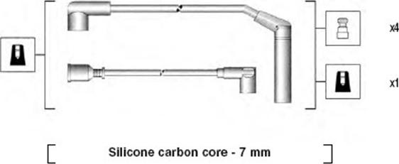 Magneti Marelli 941295040876 - Sytytysjohtosarja inparts.fi