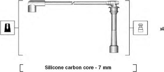Magneti Marelli 941295060878 - Sytytysjohtosarja inparts.fi