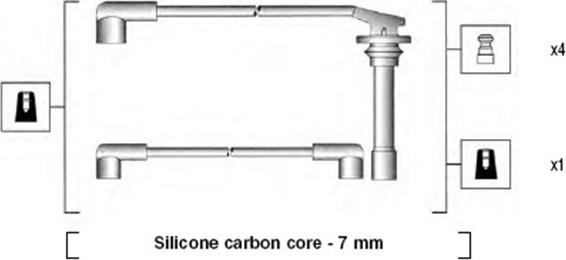 Magneti Marelli 941295010851 - Sytytysjohtosarja inparts.fi