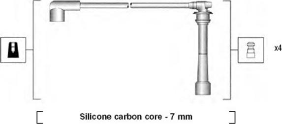 Magneti Marelli 941295110882 - Sytytysjohtosarja inparts.fi