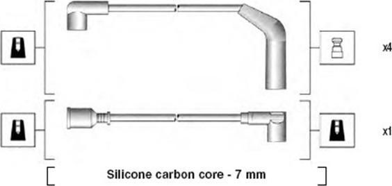 Magneti Marelli 941255040814 - Sytytysjohtosarja inparts.fi