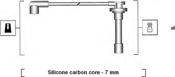 Magneti Marelli 941255060816 - Sytytysjohtosarja inparts.fi