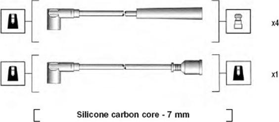 Magneti Marelli 941255100820 - Sytytysjohtosarja inparts.fi