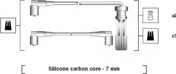 Magneti Marelli 941215190803 - Sytytysjohtosarja inparts.fi