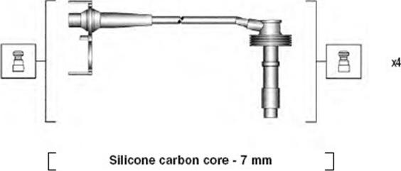 Magneti Marelli 941215150800 - Sytytysjohtosarja inparts.fi