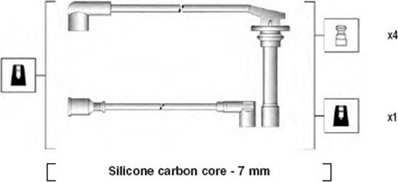 Magneti Marelli 941275010862 - Sytytysjohtosarja inparts.fi