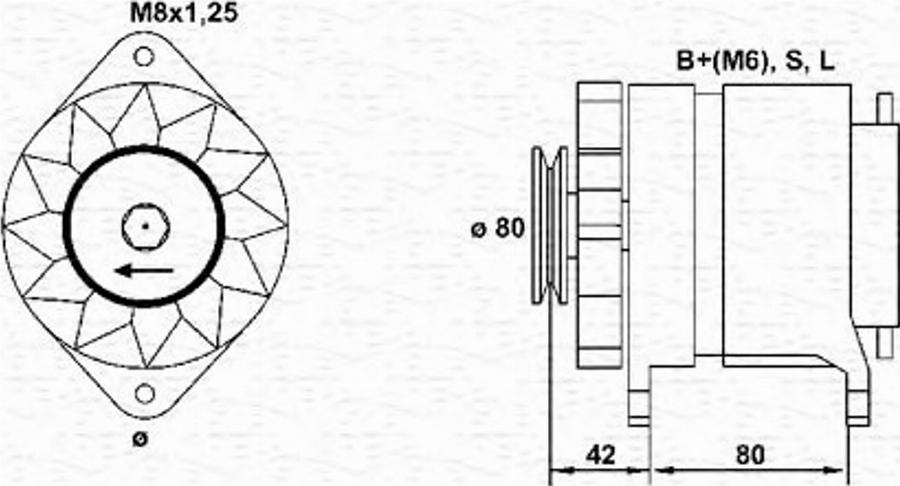 Magneti Marelli 943 34 604 001 0 - Laturi inparts.fi