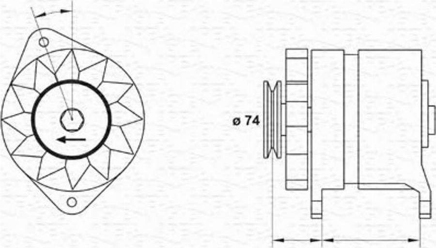 Magneti Marelli 943346050010 - Laturi inparts.fi