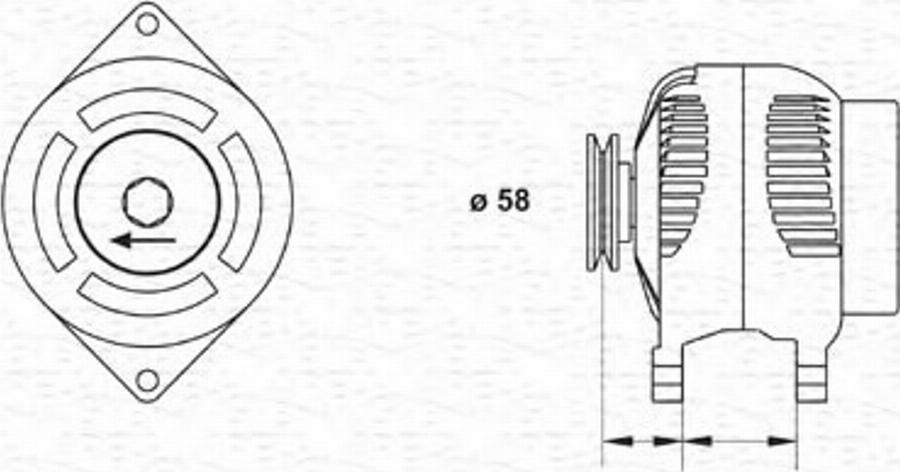 Magneti Marelli 943346053010 - Laturi inparts.fi