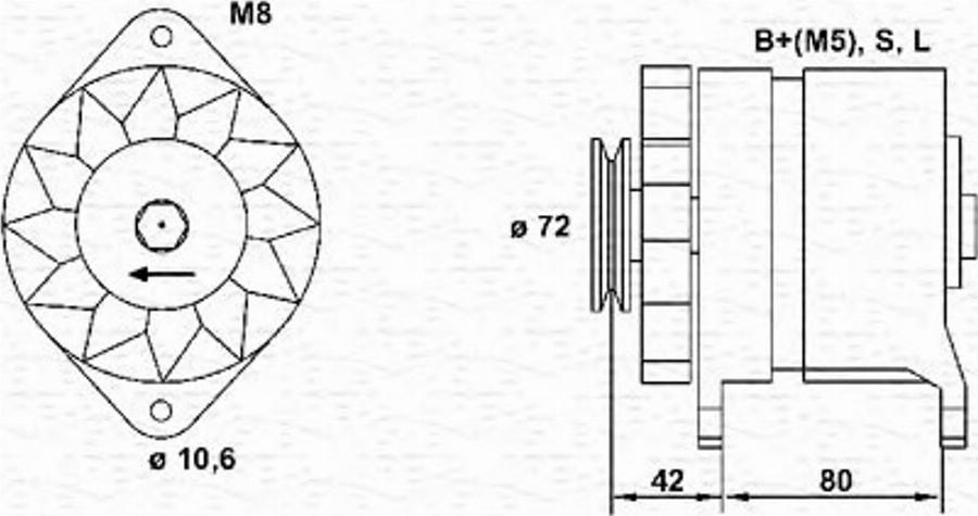 Magneti Marelli 943346080010 - Laturi inparts.fi