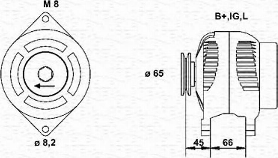 Magneti Marelli 943346024010 - Laturi inparts.fi