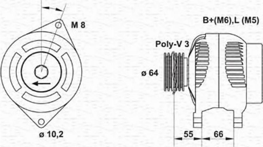 Magneti Marelli 943346198010 - Laturi inparts.fi