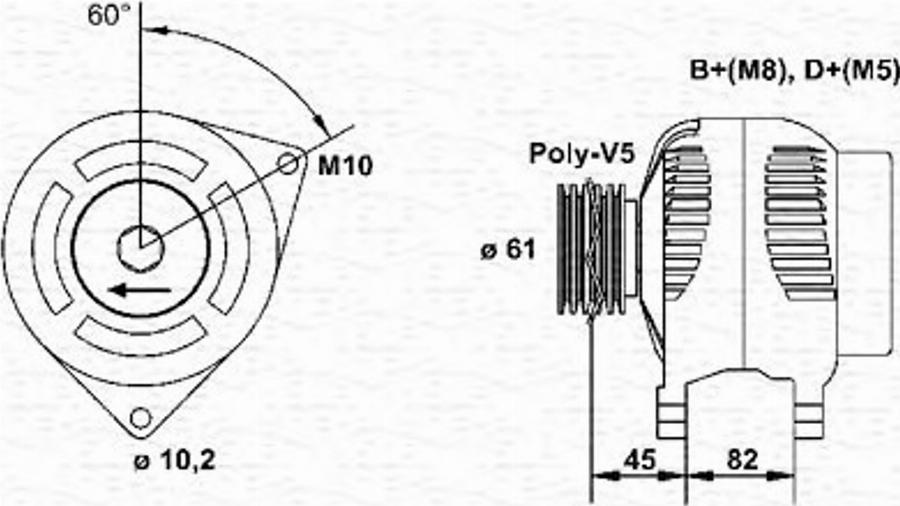 Magneti Marelli 943346206010 - Laturi inparts.fi