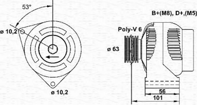 Magneti Marelli 943354099010 - Laturi inparts.fi