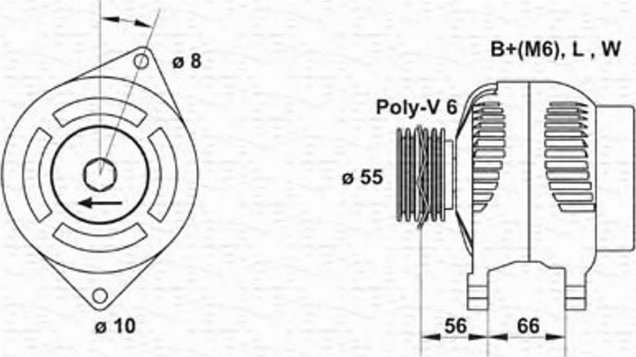 Magneti Marelli 943354087010 - Laturi inparts.fi