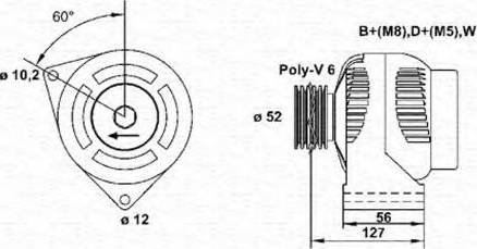 Magneti Marelli 943355095010 - Laturi inparts.fi