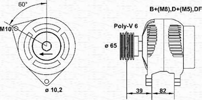 Magneti Marelli 943355096010 - Laturi inparts.fi