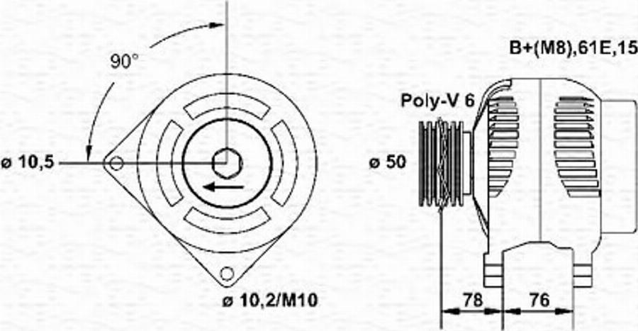 Magneti Marelli 943355097010 - Laturi inparts.fi