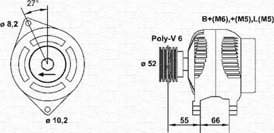 Magneti Marelli 943355056010 - Laturi inparts.fi