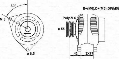 Magneti Marelli 9433 550 140 10 - Laturi inparts.fi