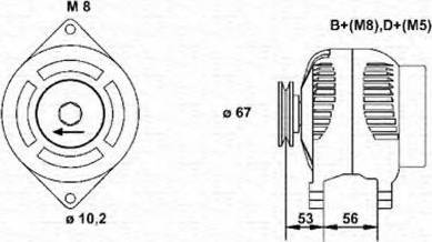 Magneti Marelli 943355015010 - Laturi inparts.fi