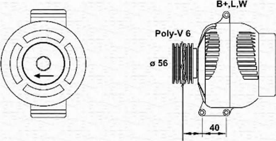 Magneti Marelli 943355196010 - Laturi inparts.fi