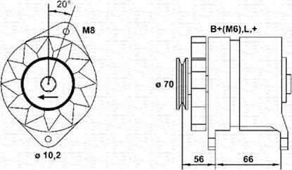 Magneti Marelli 943356948010 - Laturi inparts.fi