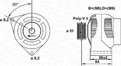 Magneti Marelli 943356957010 - Laturi inparts.fi